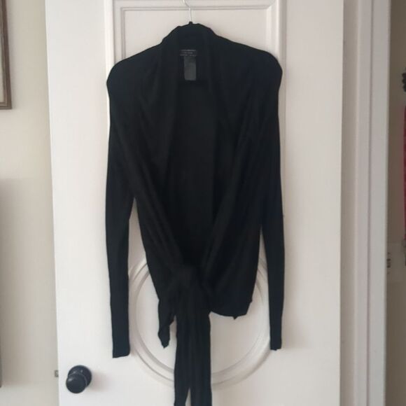 AllSAINTS CARDIGN 12 SPITALFIELDS WOOL BLEND PLUME CARDIGAN ASSYMETRIC - Picture 6 of 12